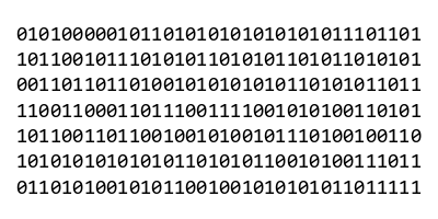 A bitstring holding 252 bits A bitstring
