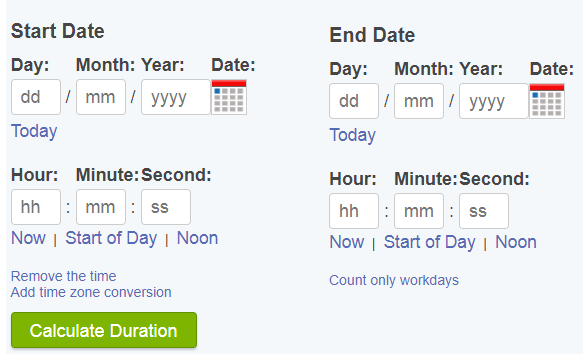 time difference