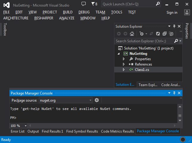 Playing with NuGet Playing with NuGet