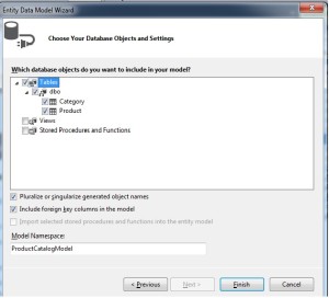Entity Data Model Step 3