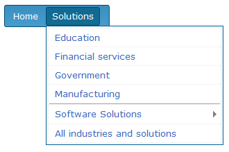 jquery-menu-with-separator