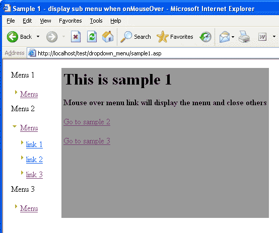 Sample screenshot