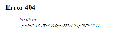 Webserver version disclosure Apache